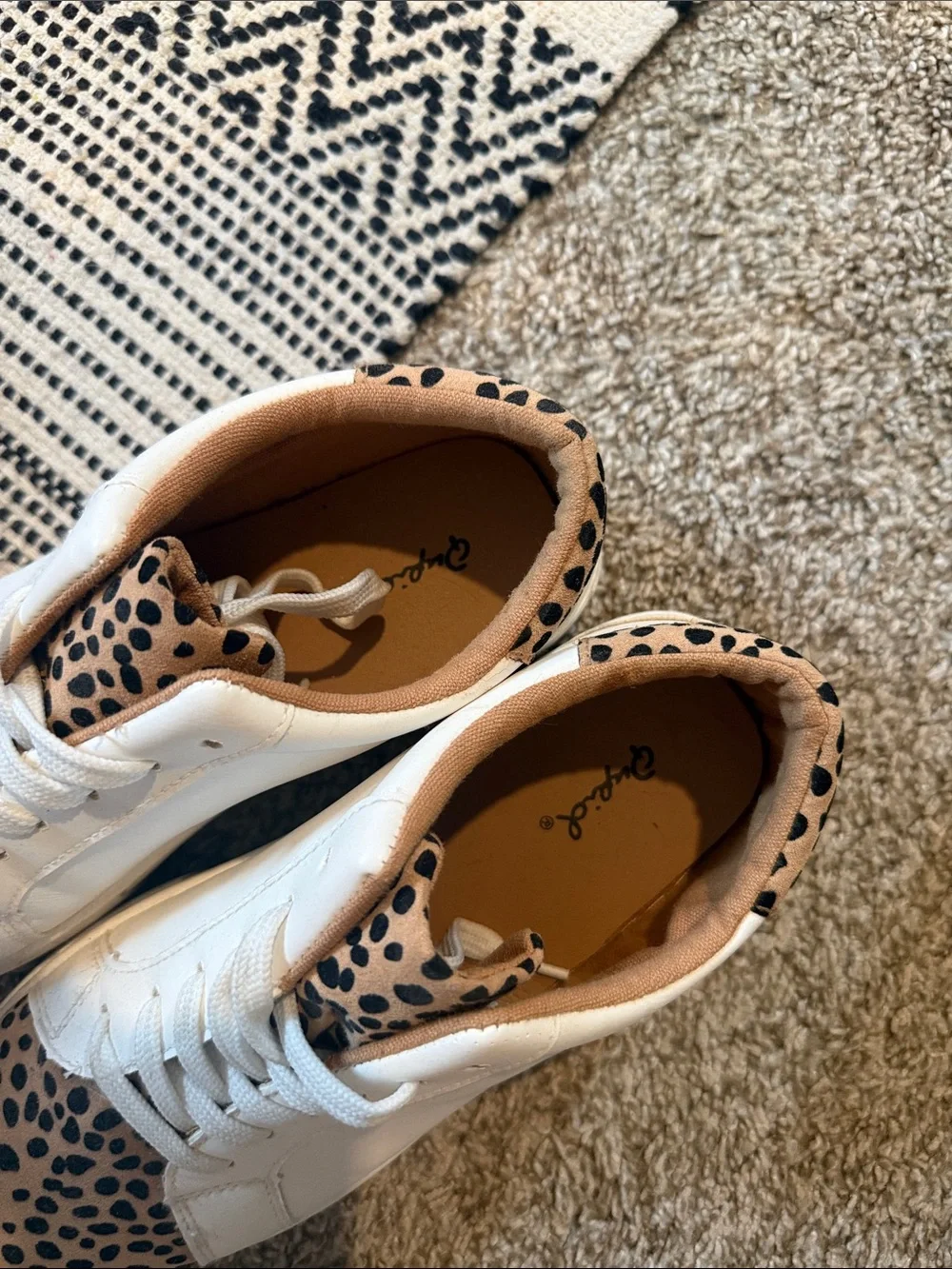 Animal print sneakers
